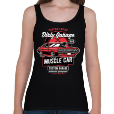 PRINTFASHION Muscle car - Női atléta - Fekete