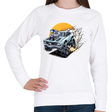 PRINTFASHION muscle-car - Női pulóver - Fehér