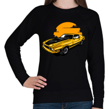 PRINTFASHION muscle car - Női pulóver - Fekete női pulóver, kardigán