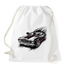 PRINTFASHION Muscle car - Sportzsák, Tornazsák - Fehér tornazsák