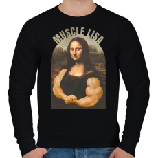 PRINTFASHION muscle lisa - Férfi pulóver - Fekete