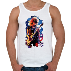 PRINTFASHION Music - Férfi atléta - Fehér