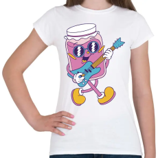 PRINTFASHION Music jam - Női póló - Fehér