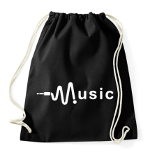 PRINTFASHION music - Sportzsák, Tornazsák - Fekete tornazsák