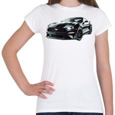 PRINTFASHION Mustang - Női póló - Fehér