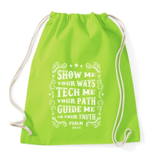 PRINTFASHION Mutass, érints, vezess - Sportzsák, Tornazsák - Limezöld tornazsák