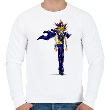 PRINTFASHION Muto Yugi - Férfi pulóver - Fehér férfi pulóver, kardigán