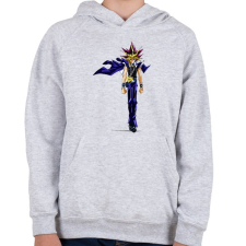 PRINTFASHION Muto Yugi - Gyerek kapucnis pulóver - Sport szürke gyerek pulóver, kardigán