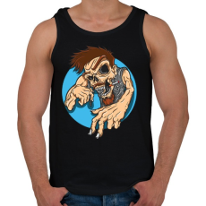 PRINTFASHION Művész fej - Férfi atléta - Fekete