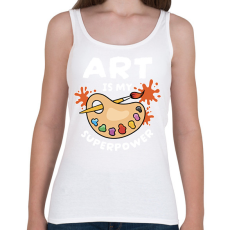 PRINTFASHION Művészet a szupererőm - Női atléta - Fehér