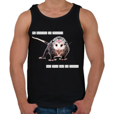 PRINTFASHION My anxiety is chronic... - Férfi atléta - Fekete atléta, trikó