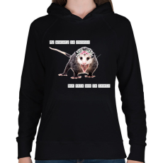 PRINTFASHION My anxiety is chronic... - Női kapucnis pulóver - Fekete