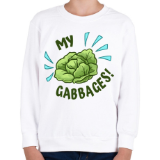 PRINTFASHION My Gabbages! - Avatar - Gyerek pulóver - Fehér