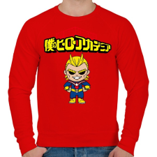 PRINTFASHION My hero academia All Might - Férfi pulóver - Piros férfi pulóver, kardigán