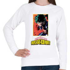 PRINTFASHION My Hero Academia - Női pulóver - Fehér női pulóver, kardigán