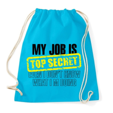 PRINTFASHION My jos is top secret. - Sportzsák, Tornazsák - Surf blue tornazsák