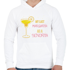 PRINTFASHION My last margarita as a senorita - Férfi kapucnis pulóver - Fehér női pulóver, kardigán