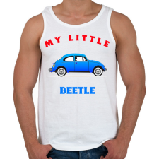 PRINTFASHION MY LITTLE BEETLE - Férfi atléta - Fehér atléta, trikó
