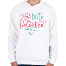 PRINTFASHION My Little Valentine - Gyerek kapucnis pulóver - Fehér gyerek pulóver, kardigán