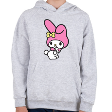 PRINTFASHION my melody - Gyerek kapucnis pulóver - Sport szürke