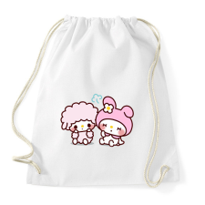 PRINTFASHION My Melody Sanrio - Sportzsák, Tornazsák - Fehér tornazsák