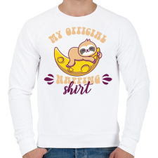 PRINTFASHION My official napping shirt - Férfi pulóver - Fehér férfi pulóver, kardigán