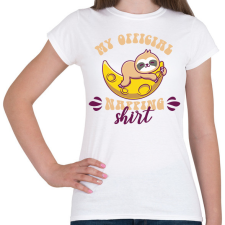 PRINTFASHION My official napping shirt - Női póló - Fehér női póló