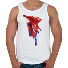 PRINTFASHION My only friend - Férfi atléta - Fehér atléta, trikó