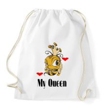 PRINTFASHION my queen - Sportzsák, Tornazsák - Fehér tornazsák