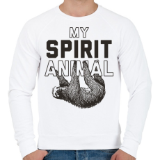 PRINTFASHION My spirit animal - Férfi pulóver - Fehér