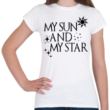 PRINTFASHION My Sun And My Star - Női póló - Fehér női póló