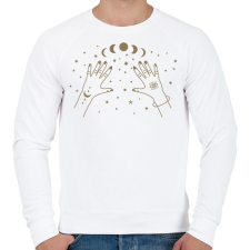 PRINTFASHION Mystic space 4 - Férfi pulóver - Fehér női pulóver, kardigán