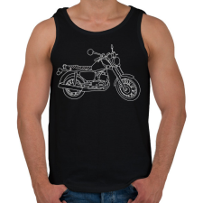 PRINTFASHION mz - Férfi atléta - Fekete atléta, trikó