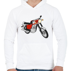 PRINTFASHION Mz - Férfi kapucnis pulóver - Fehér