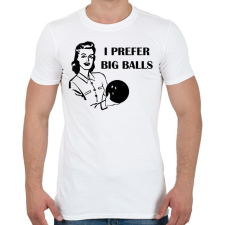 PRINTFASHION Nagy golyók - Férfi póló - Fehér férfi póló