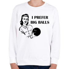 PRINTFASHION Nagy golyók - Gyerek pulóver - Fehér gyerek pulóver, kardigán