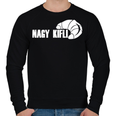 PRINTFASHION NAGY KIFLI - páros minta - Férfi pulóver - Fekete