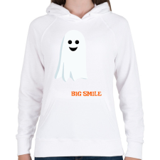 PRINTFASHION Nagy mosoly... - Női kapucnis pulóver - Fehér női pulóver, kardigán