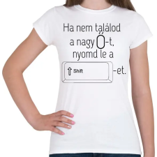 PRINTFASHION Nagy Ő - Női póló - Fehér női póló