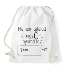 PRINTFASHION Nagy Ő - Sportzsák, Tornazsák - Fehér tornazsák