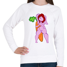 PRINTFASHION Nagy répa - Női pulóver - Fehér női pulóver, kardigán