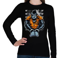 PRINTFASHION Nagy testvér - Női hosszú ujjú póló - Fekete