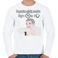 PRINTFASHION Nagyapám mindig mondta - Férfi pulóver - Fehér férfi pulóver, kardigán