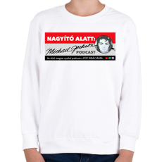 PRINTFASHION Nagyító alatt MJ 3 - Gyerek pulóver - Fehér