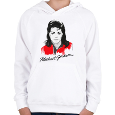 PRINTFASHION Nagyító alatt MJ 4 - Gyerek kapucnis pulóver - Fehér gyerek pulóver, kardigán