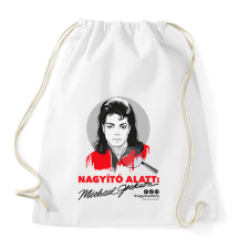 PRINTFASHION Nagyító alatt MJ 5 - Sportzsák, Tornazsák - Fehér tornazsák