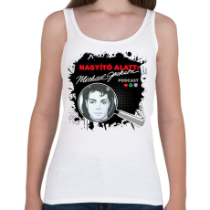 PRINTFASHION Nagyító alatt MJ 6 - Női atléta - Fehér