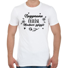 PRINTFASHION Nagymama ölelése - Fekete - Férfi póló - Fehér férfi póló
