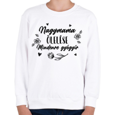 PRINTFASHION Nagymama ölelése - Fekete - Gyerek pulóver - Fehér gyerek pulóver, kardigán