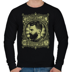 PRINTFASHION Nagymenők barber shop - Férfi pulóver - Fekete